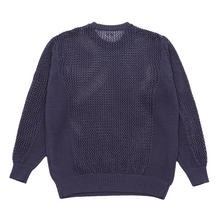 CAV EMPT - Blue "Side Rib Loose Net" Knit