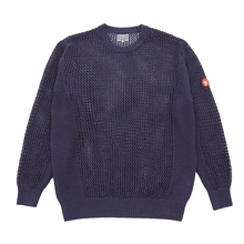 CAV EMPT - Blue "Side Rib Loose Net" Knit