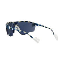 District Vision - Junya Racer "Better™ Gift Shop" Navy Mosaic/D+ Silver Flash Mirror