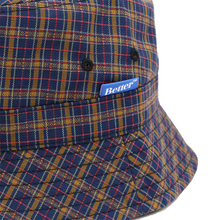 Better™ Gift Shop/Organ Handmade - Navy Plaid Bucket Hat