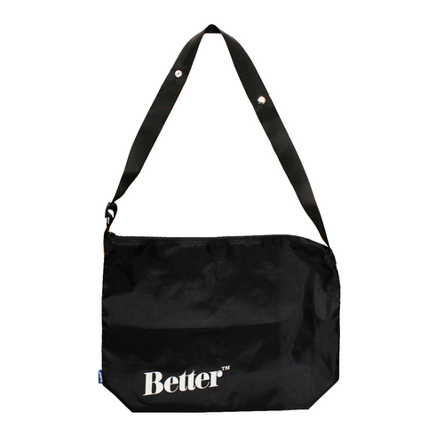 Better™ Gift Shop - “Reflective Logo” Black Nylon Sidebag