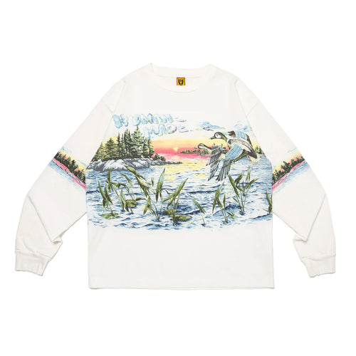 Human Made - L/S Graphic White T-Shirt